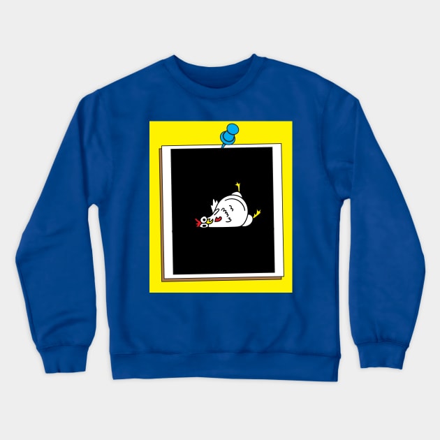 Crazy Chickens Funny Chicken Crewneck Sweatshirt by flofin